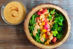 peanut butter salad dressing, vegan salad dressing, healthy salad dressing