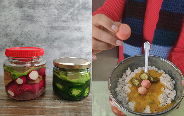 Oil Free, Probiotic Pickle Recipes: Radish and Jalapenos
