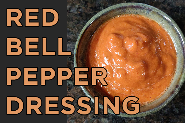 Red Pepper Dressing Recipe for Vegan Salad